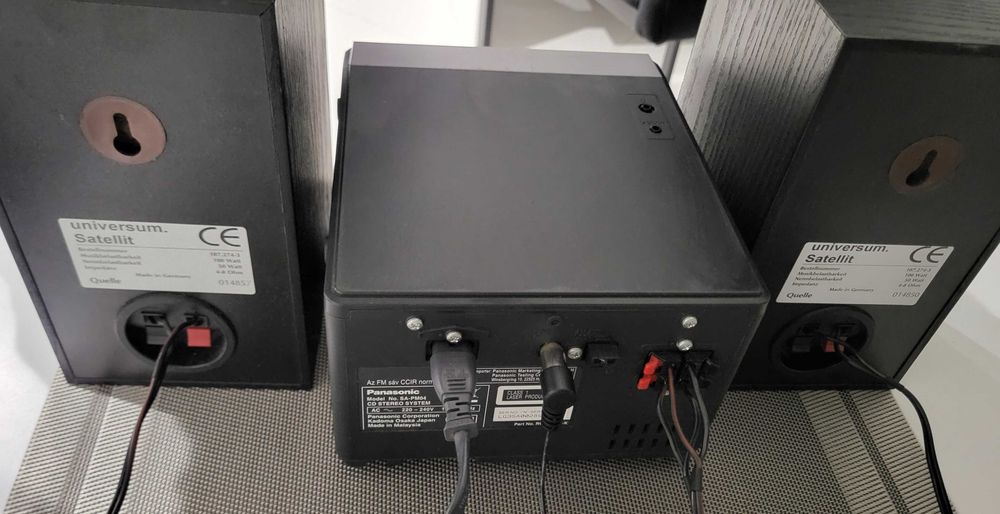 PANASONIC mikrowieża FM RDS, CD, mp3, USB - głośniki i pilot Gorzów ...