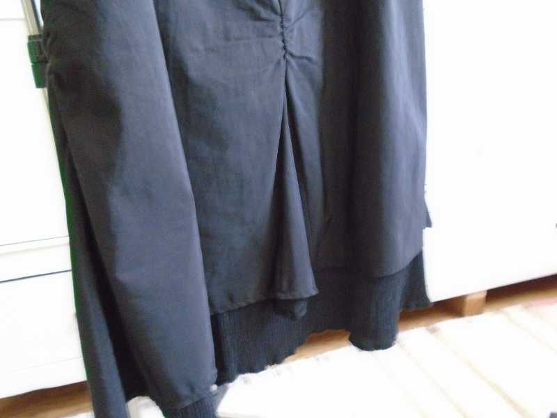 Saia comprida assimétrica, camadas sobrepostas