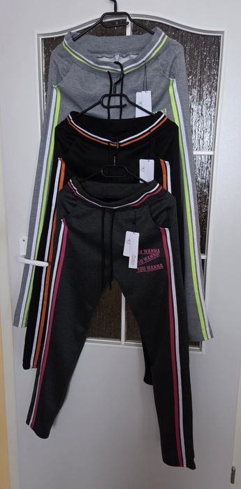 Dresy Damskie 2XL-3XL Ciemne Szare