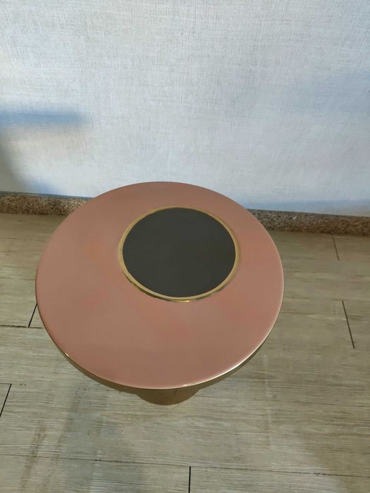 Mesa de apoio redonda em metal (Ø40,5 CM) Tillo