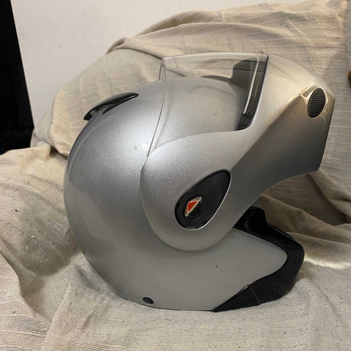 Capacete modular Airoh AR 300 - cinza prata (tam. M)