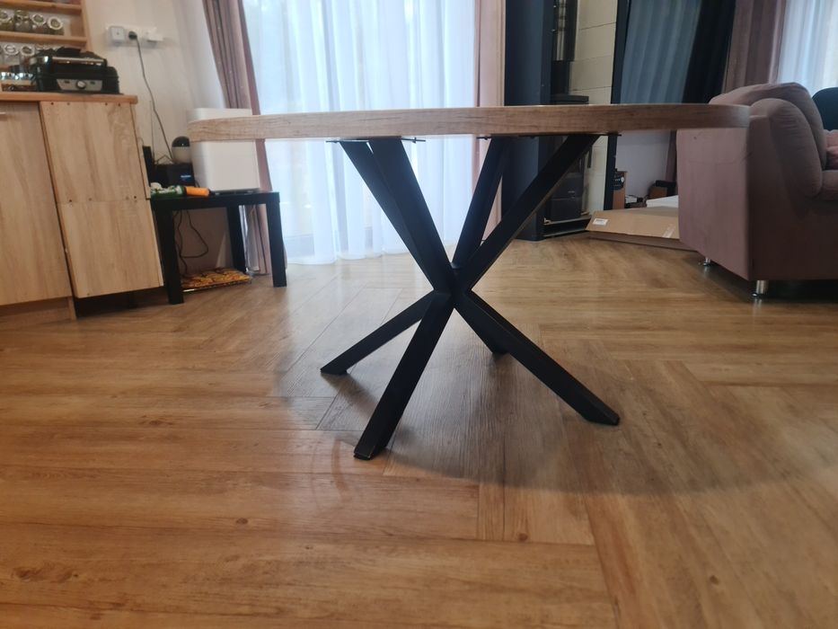 Stół okrągły 120 cm średnica , gruby blat
