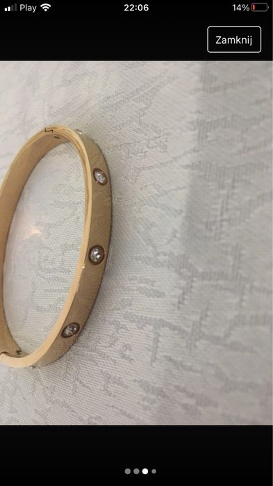 Bransoletka cartier gold