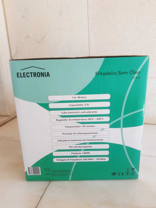 Fritadeira sem óleo Air Fryer ELECTRONIA – cozinha saudável e prática