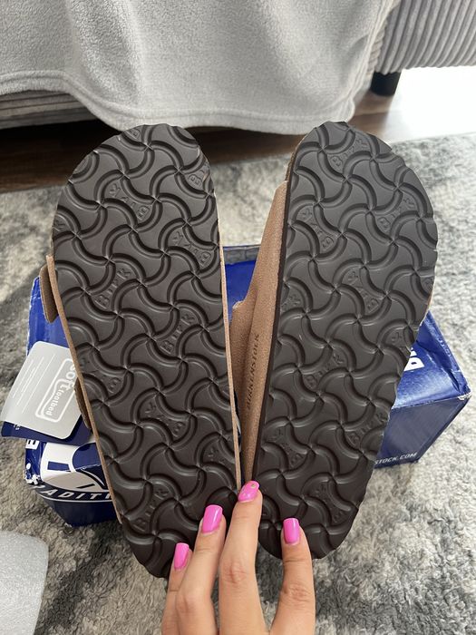 Klapki birkenstock 38 nude bezowe damskie nowe
