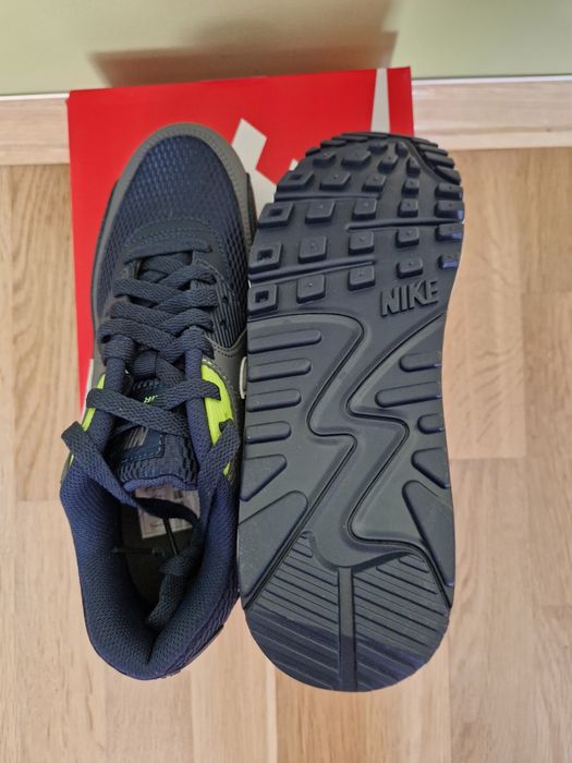 Air Max 90 granatowe/ limonka/biale