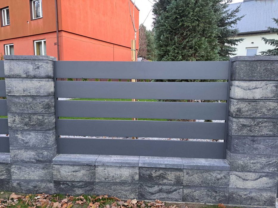 Ogrodzenia metalowe, płoty, bramy, furtki, nowoczesne, panelowe