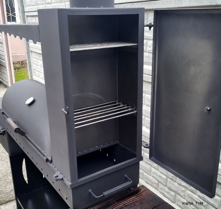 •4мм•4в1•Посилений Мангал•Коптильня Смокер с Печкой под Казан