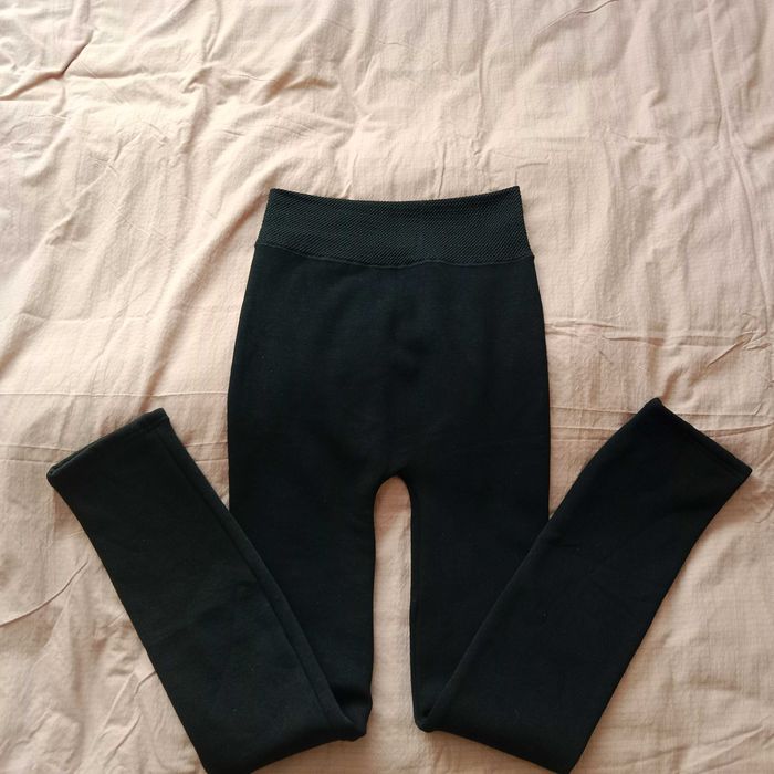 Легинсы женские на флисе тёплые L