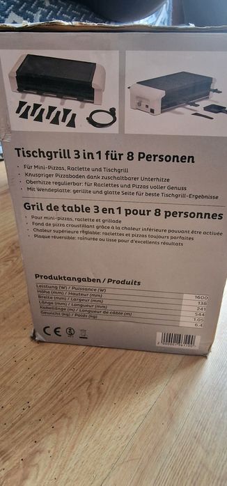 Grill Elektryczny 3 w 1 na 8 osób