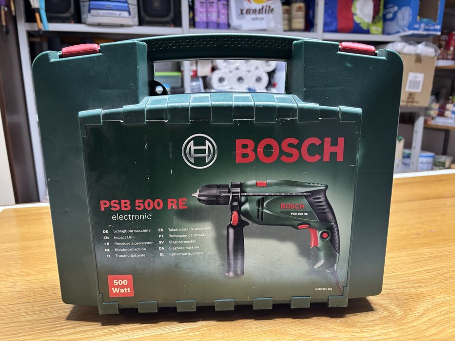 Berbequim de percussao da bosch psb 500 be electronic