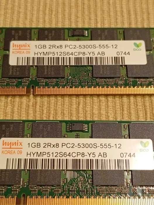 2 x 1gb Hynix ram