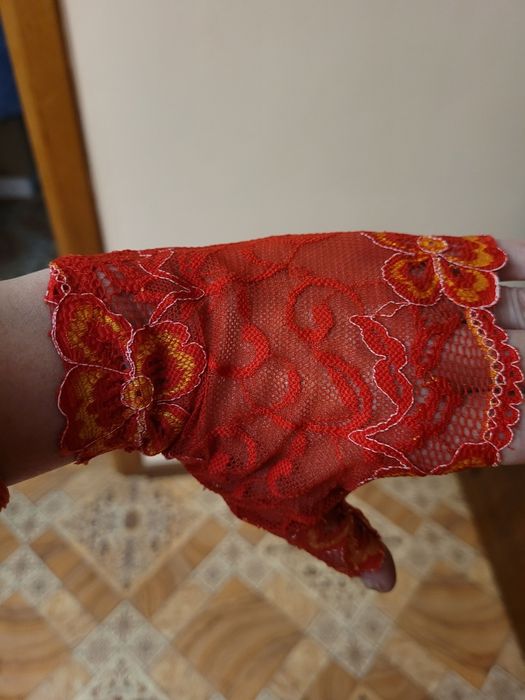 Перчатки 4 цвета кружево