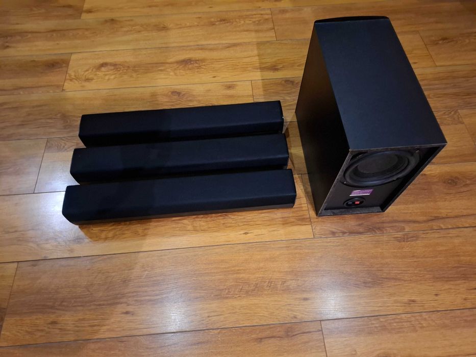Głośniki Samsung HT-TZ315 – (2x przód, 1x tył) + Subwoofer