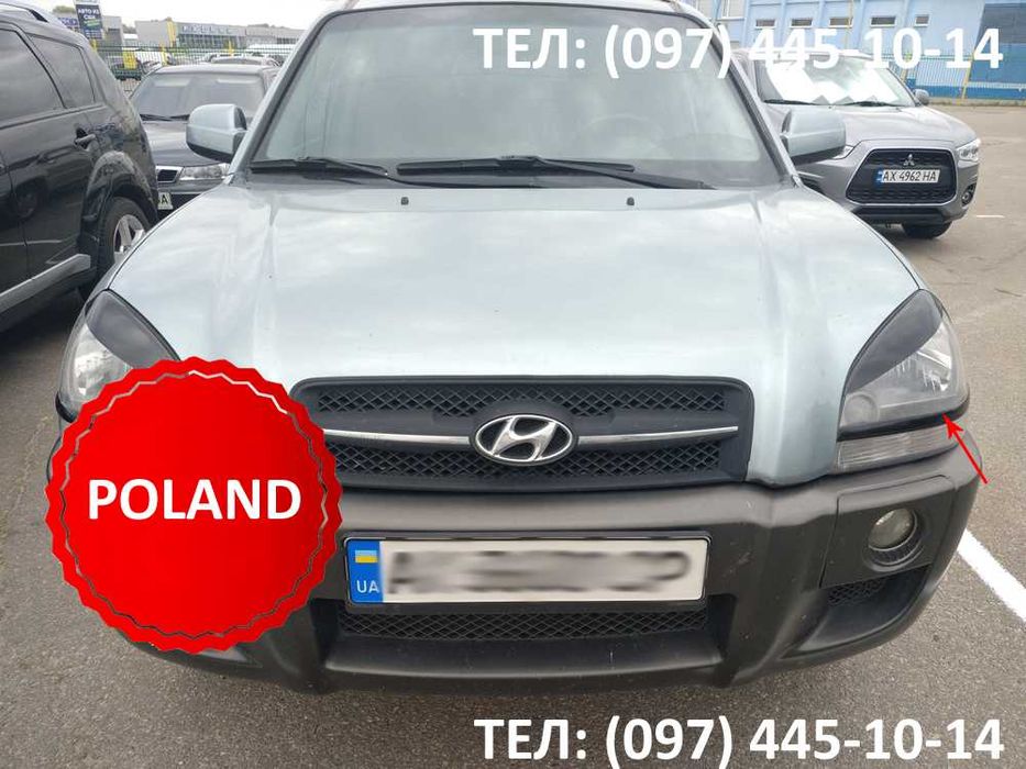 Реснички на фары Hyundai Accent, Tucson, Elantra тюнинг накладки