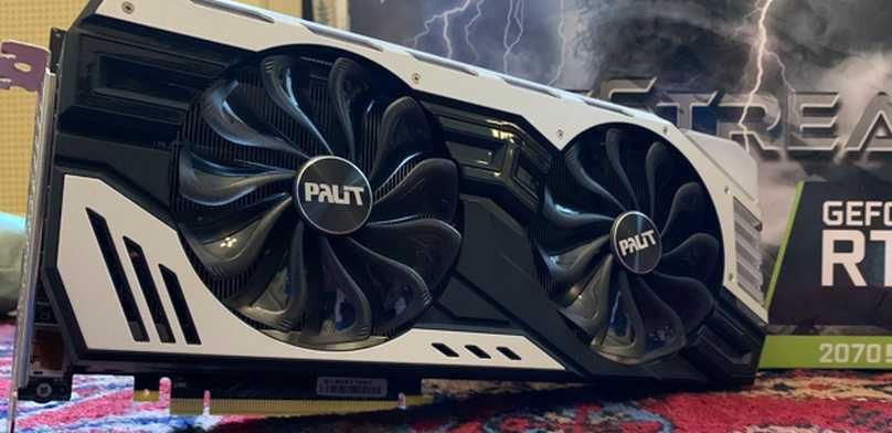 Видеокарта Palit RTX 2070 Super Jetstream . рабочая без нюансов