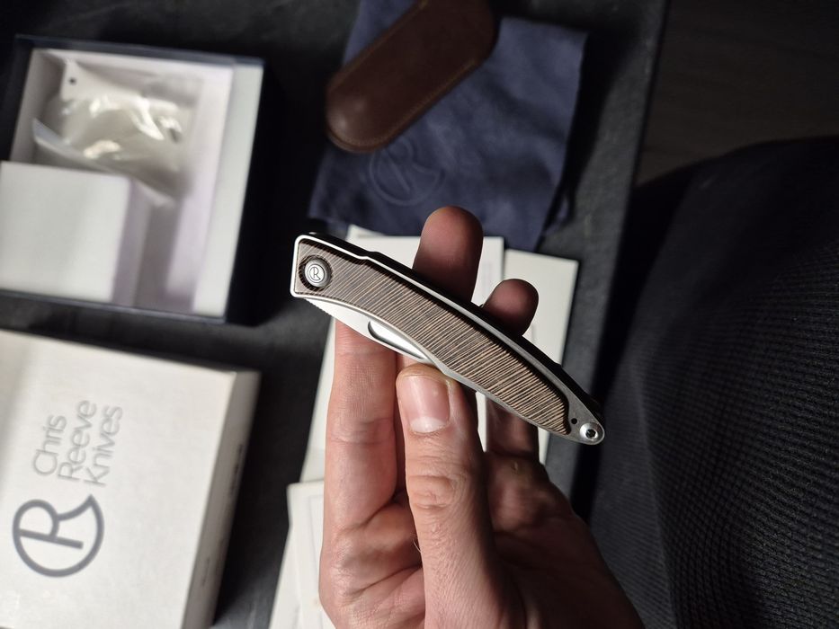 Chris reeve crk mandi striped platan nóż full set