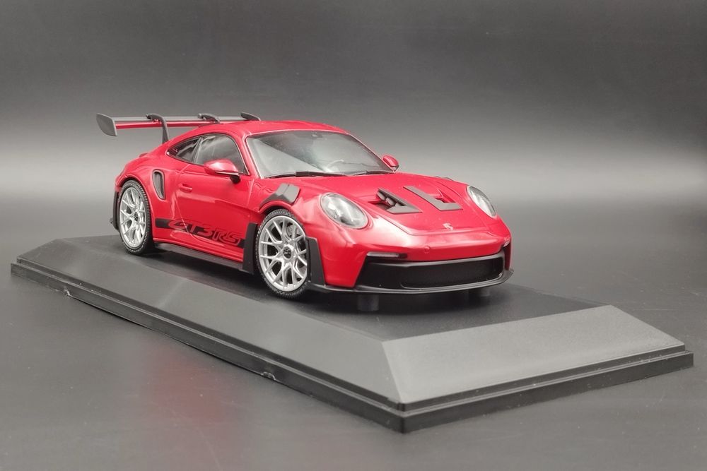 1:18 Porsche 911 992 GT3 RS Red with Silver Wheels  Minichamps
