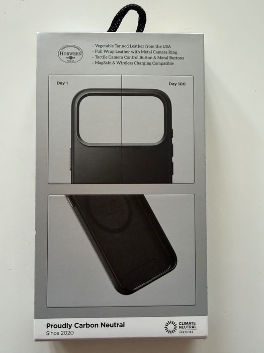 Etui Case Plecki Skórzane iPhone 17 Pro Max NOMAD Traditional Leather Czarne NOWE