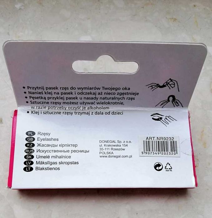 Sztuczne rzęsy na pasku