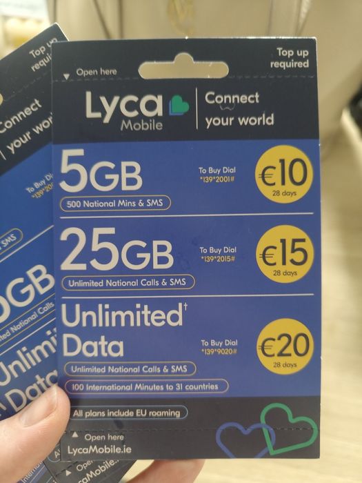 Nowa karta SIM Lyca Mobile EU
