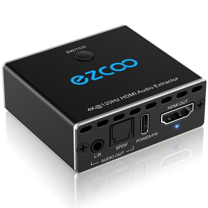 Ezcoo 4k/120hz HDMI audio extractor , аудіо екстрактор, сплітер