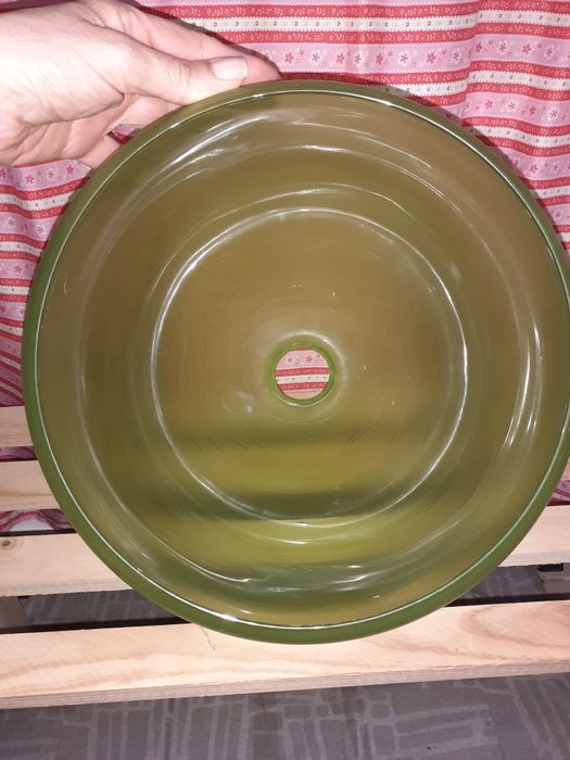 Candeeiro teto verde
