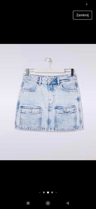 XXS Spódniczka dżinsowa jeansowa nowa bez metki xxs