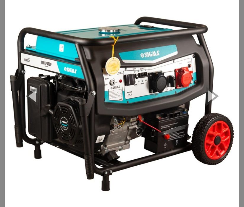 Генератор 10.0квт, бензин SIGMA 5710531, 230/380вт, Мідь, електро.