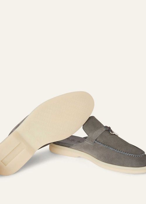 Лофери Loro Piana Babouche Charms Walk Loafer Suede Shade Grown
