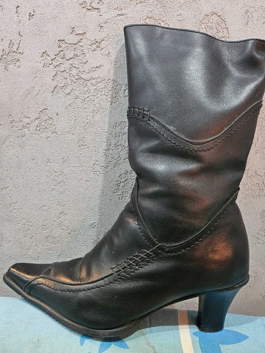 kozaki ze skóry idealny stan