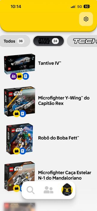 Vários legos StarWars