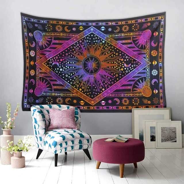 Mandala Raajsee indyjska tkanina 210x232cm gobelin 100% bawełna