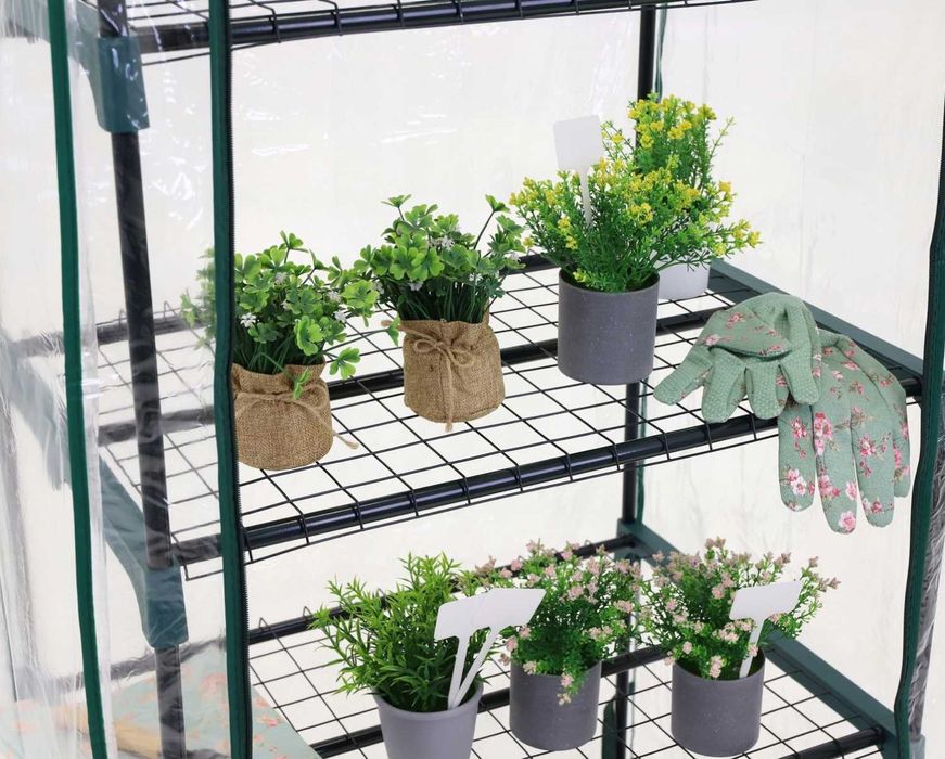 Mini SZKLARNIA balkonowa ogrodowa do uprawy ROŚLIN TUNEL FOLIOWY