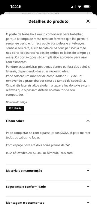 Vendo secretária FREDDE