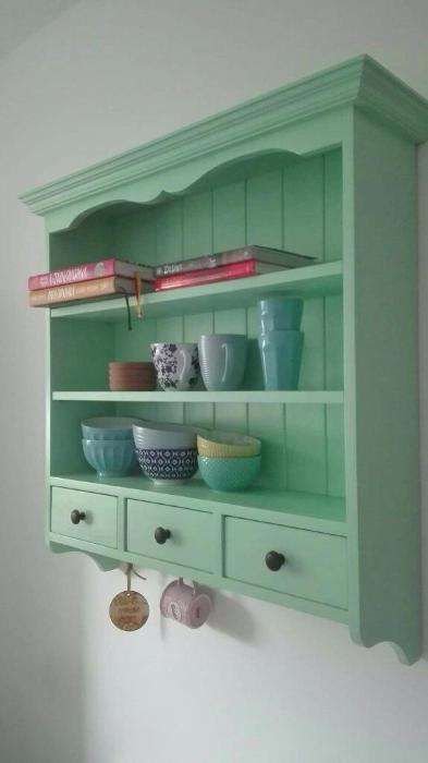 Szafka kuchenna wiszaca kolor mietowy,półka kuchenna