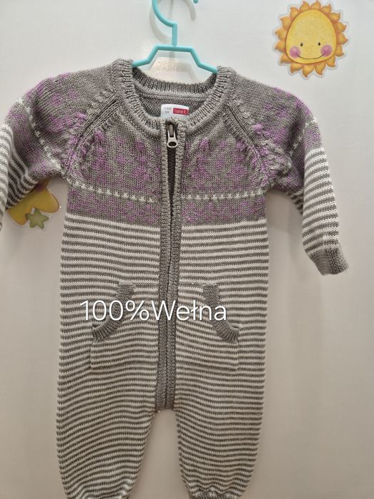 Kombinezon, pajacyk Name.it r.68  100%wełna.