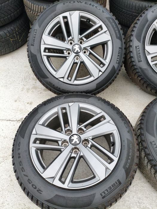 Koła zimowe Peugeot 308 205/55/16 5x108 Oryginał Jak nowe Pewne !