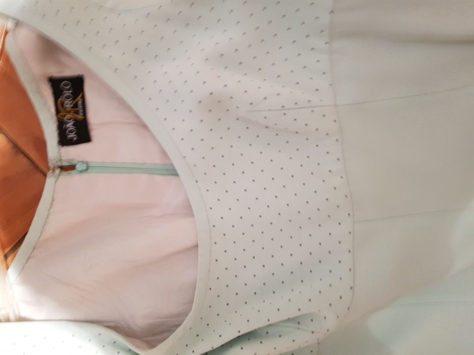 Macacão de seda forrado,verde água peça única