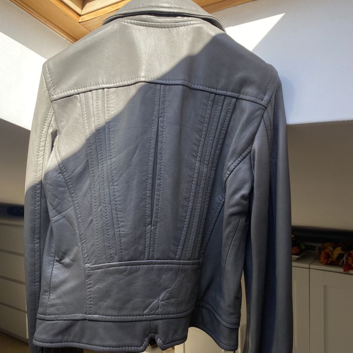 Casaco ciznento 100% pele genuina