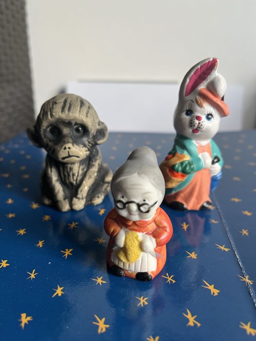 Zestaw figurek ceramicznych