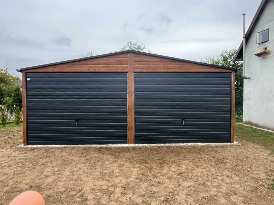 Garaż Blaszany Blaszak 6x5 Dach Dwuspadowy