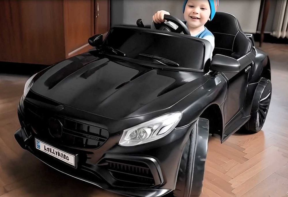 Дитячий електромобіль з пультом керування та м'яким сидінням бу