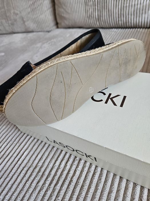 Czarne espadryle Lasocki 36 23cm