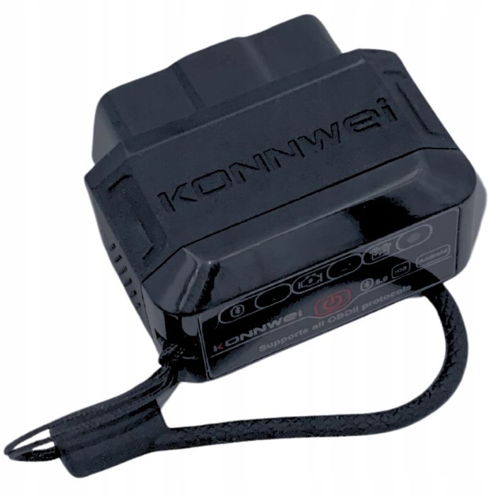 Interfejs Konnwei KW906 Czarny ELM327 OBD2 Bluetooth 5.0 ANDROID iOS