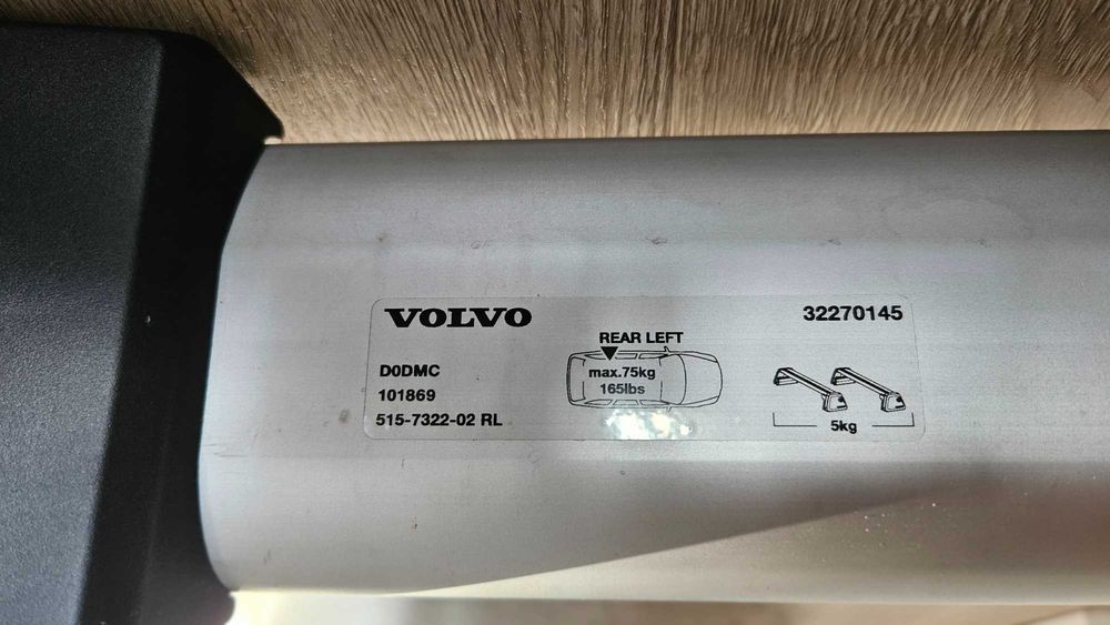 Barras de Tejadilho Originais Volvo XC40