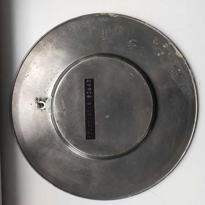 Декоративная оловянная тарелка,панно Zinnteller