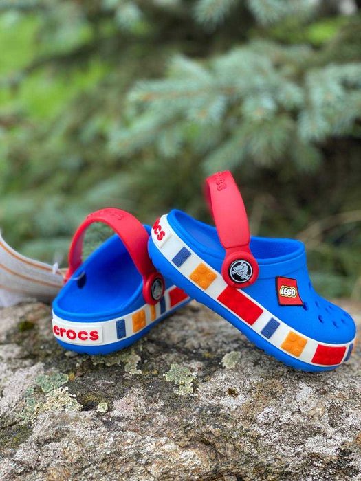 Crocs Lego Green детские кроксы лего С23-34