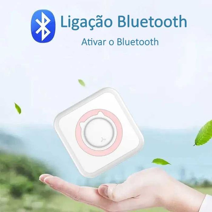 Mini impressora»Portátil»USB»Rolo de papel próprio»Casa/escritório