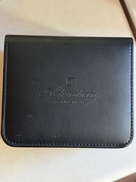 Adriatica Swiss made, fazy księżyca, duży 47/55mm, komplet, idealny st